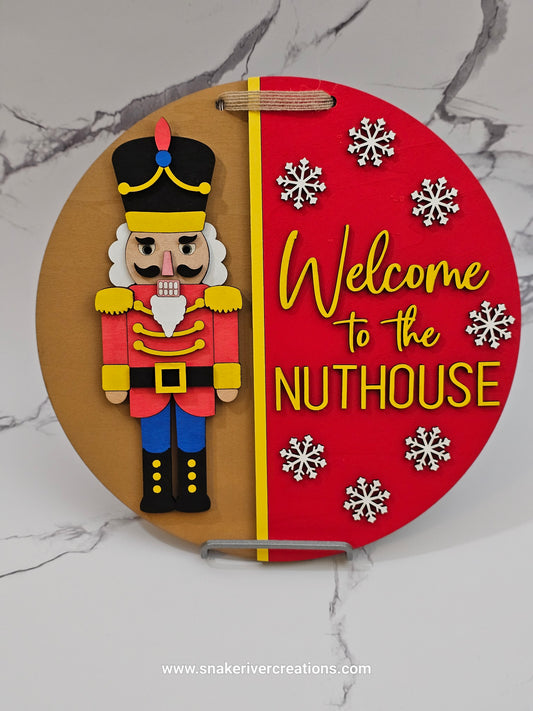 Nutcracker Wall Sign or Door Hanger 11 inch Size